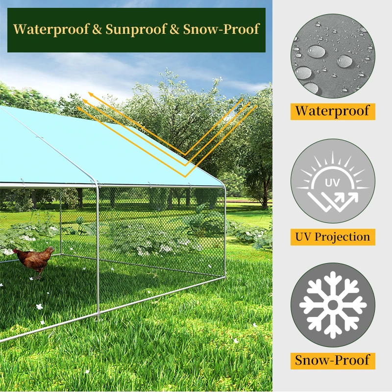Heavy Duty Large Outdoor Chicken Coop Spacious Durable Breeding House Ideal for Laying Hens Backyard Farming Use
