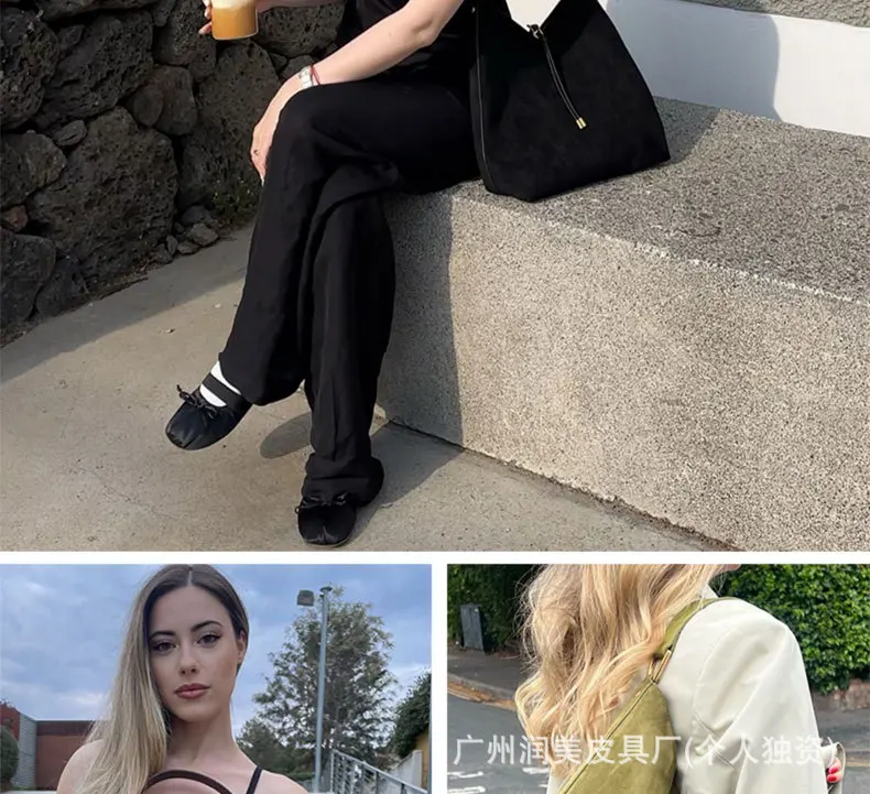 JW PEI Tote Bag, New Style, Suede Hobo Bag, Large Capacity, Relaxed Feel, Shoulder Bag/Underarm Bag