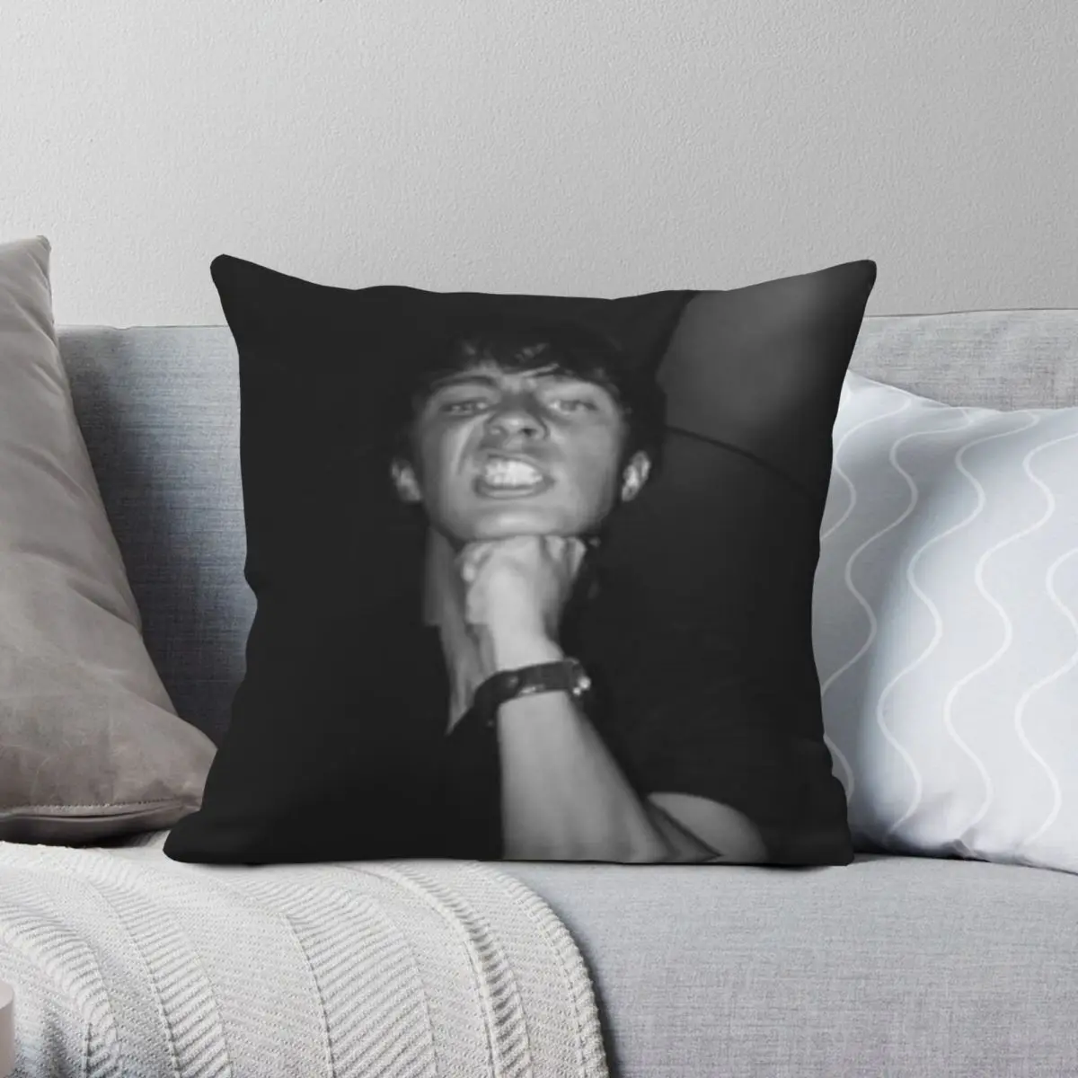 

Rafe Cameron Drew Starkey Square Pillowcase Polyester Linen Velvet Creative Zip Decor Sofa Cushion Cover