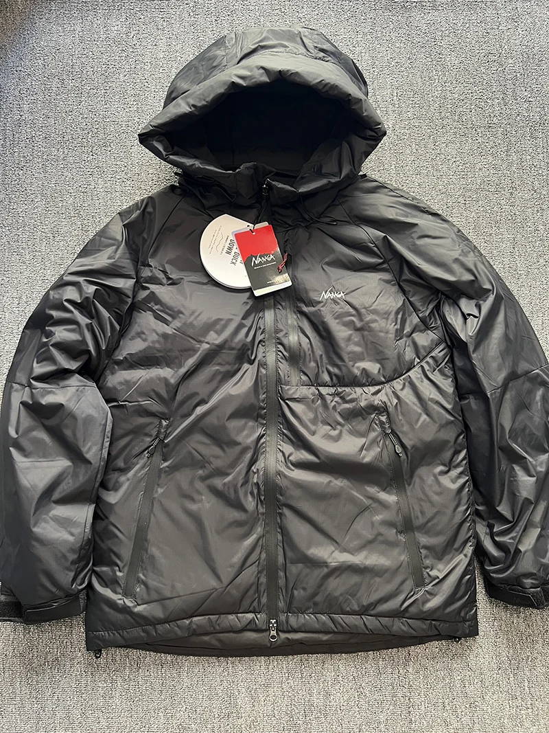 Outdoor Waterproof Breathable Hooded Stand Collar Du down Jaet Aurora Tex down Thiened Long Sve Zipper Closure Men's...