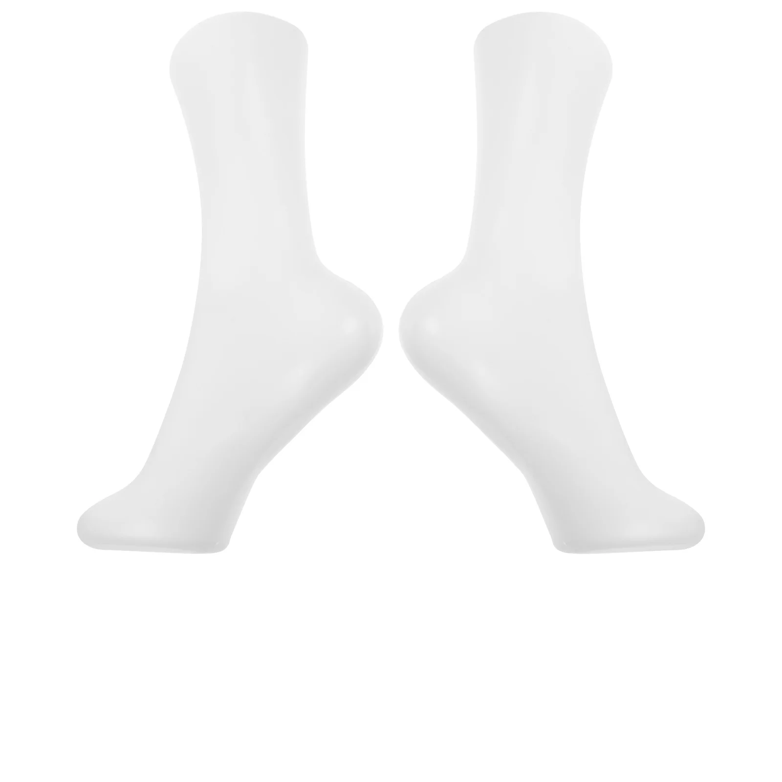 

2Pcs Female Foot Mannequin Plastic Shoe Mold Small Lightweight Adult Women Shoes Support Sock Display Holder Feet Socks Model