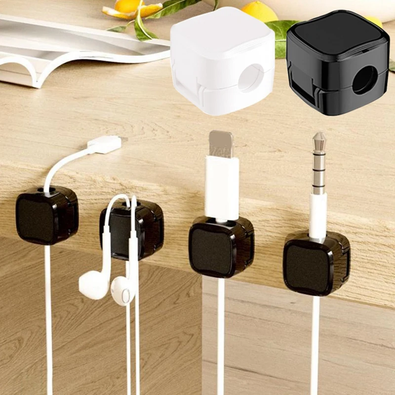 Magnetic Cable Clips Wire Manager Cord Holder Non-Marking Magnetic Sticky Cable Organiser Clip Plug Hook