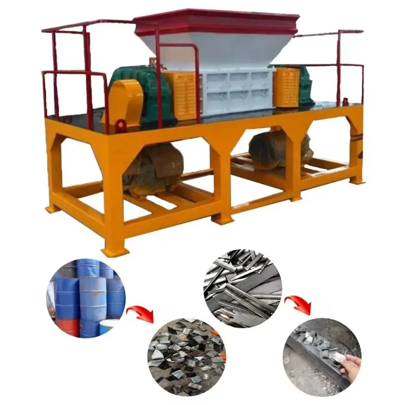 Customize Scrap Crusher Recycling Plastic Shredder Tire Shredder Machine