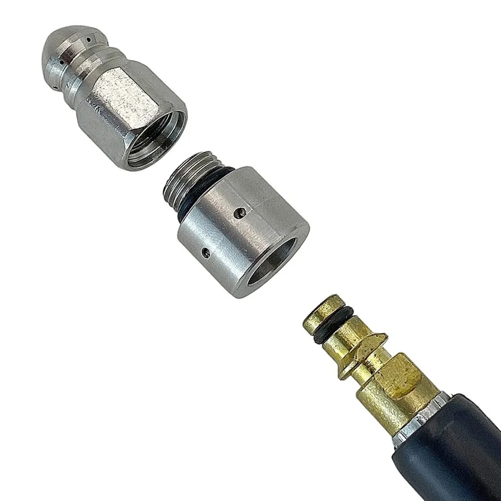 1/4inch Pressure Washer Adapter Drain Cleaning Nozzle Tips Female Thread Adapter For KARCHER For K SERIES For LAVOR Hose