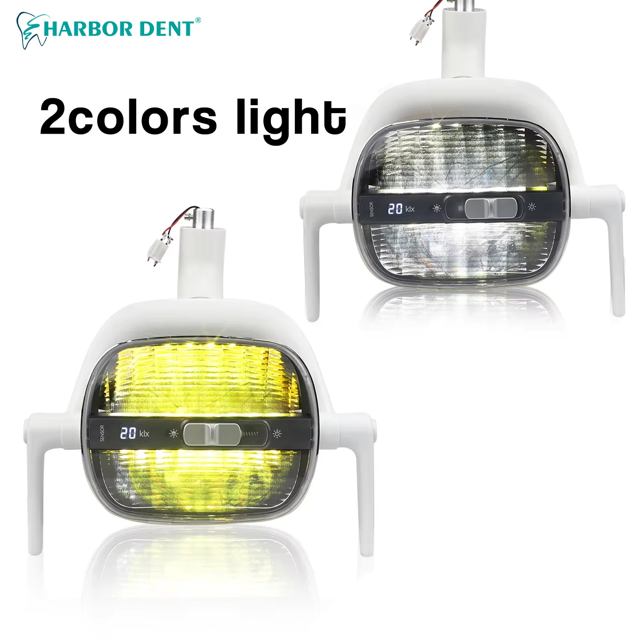 Dental Reflect Lamp LED Lamp Oral Light For Dentistry Operation Chair Inductive Infrared Spotlight White/Yellow 2 Color Light