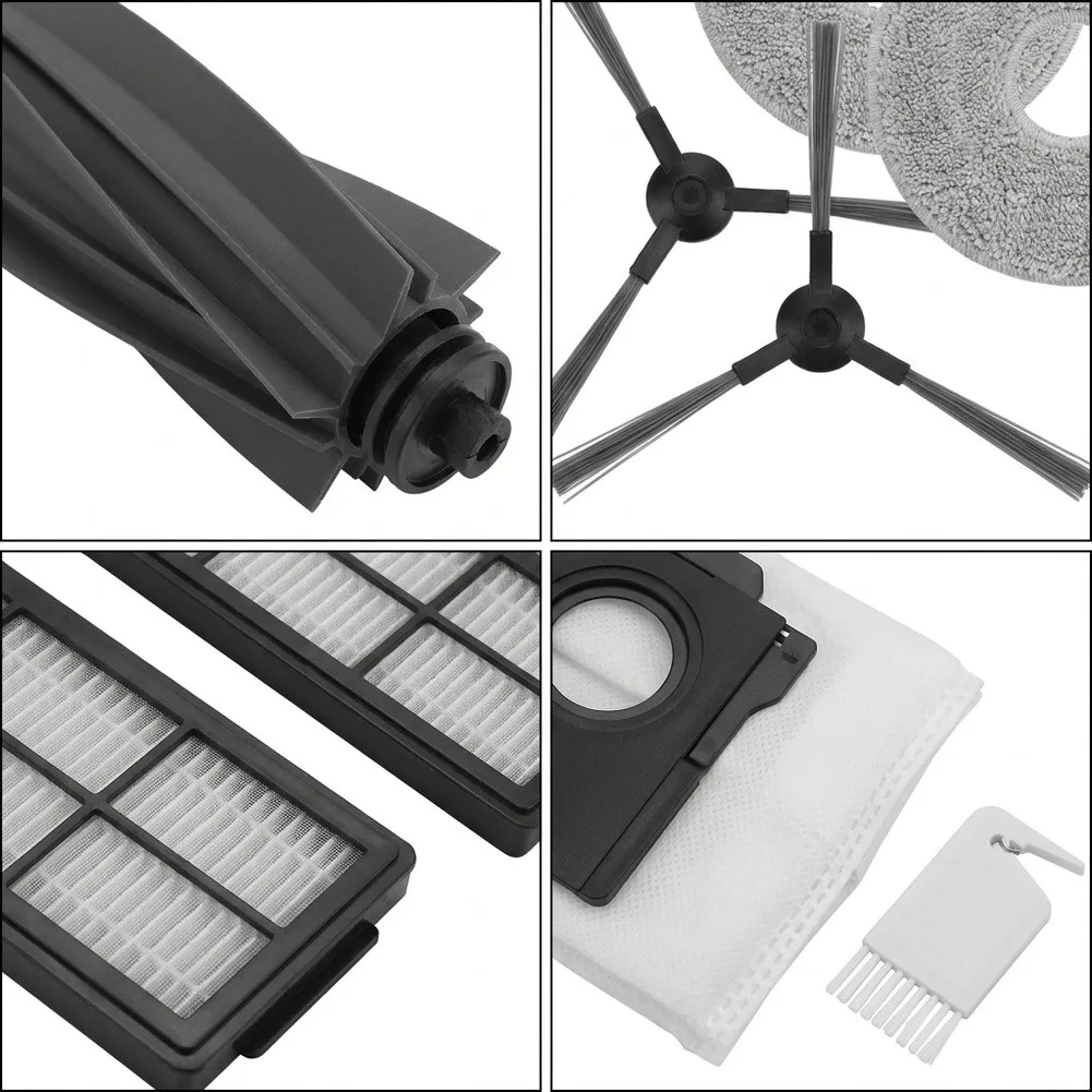For Dreame For MOVA for p70 for Pro for Ultra Vacuum Cleaner Replacement Accessories Kit with 1 Main Brush 6 Side Brushes 2 HEPA