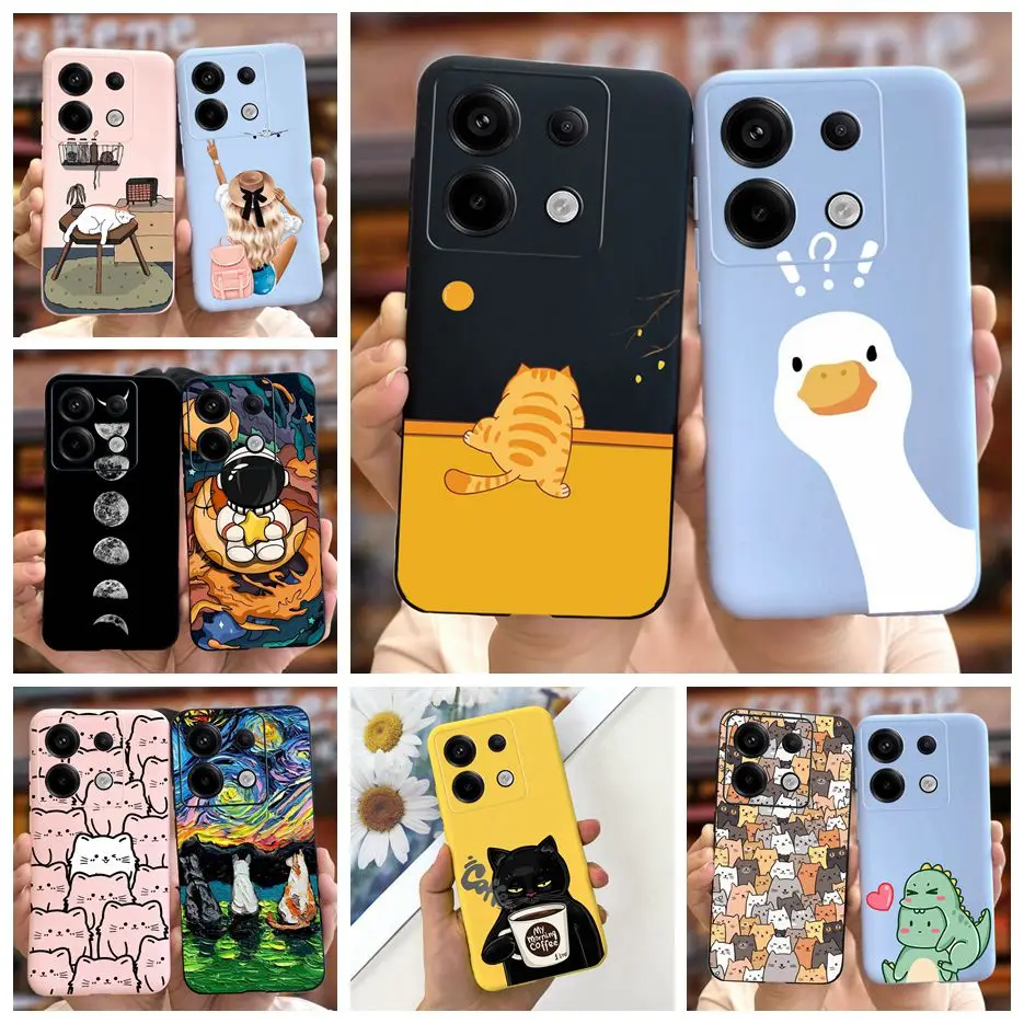 For Xiaomi Poco X6 Pro Case New Fashion Cartoon Cover Soft Silicone Phone Case For Xiaomi Poco X6 PocoX6 Pro X6Pro Fundas Bumper