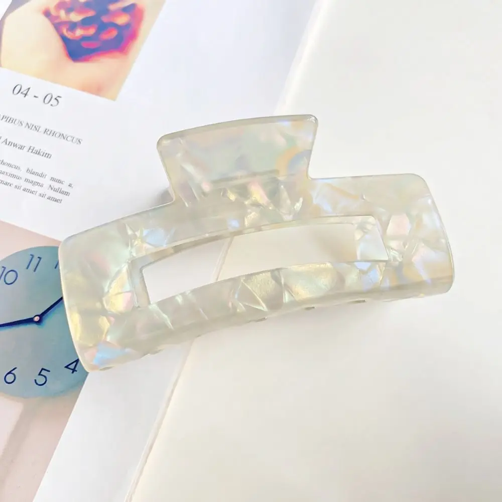 

Shark Clip Acetate Hair Clips Illusory Color Hair Grab Clip Acetic Acid Barrettes High Ponytail Clip Korean Style