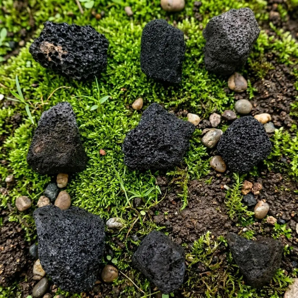 Natural Volcanic Rock Lava Stone for Landscaping Garden Decoration Aquarium Filter Media Fire Pit BBQ Sauna Stones