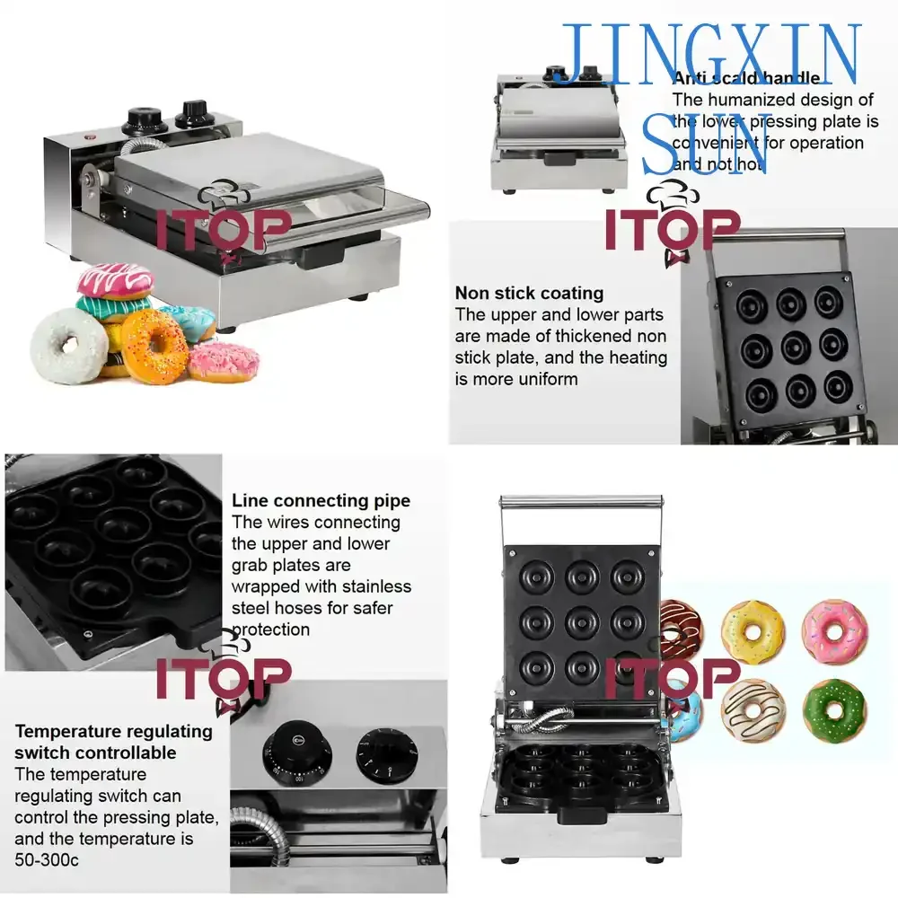 Multi-function Household Donuts Electric Baking Pan Mini Donut Machine for Electric Waffle Donut Maker for Home Kitchen
