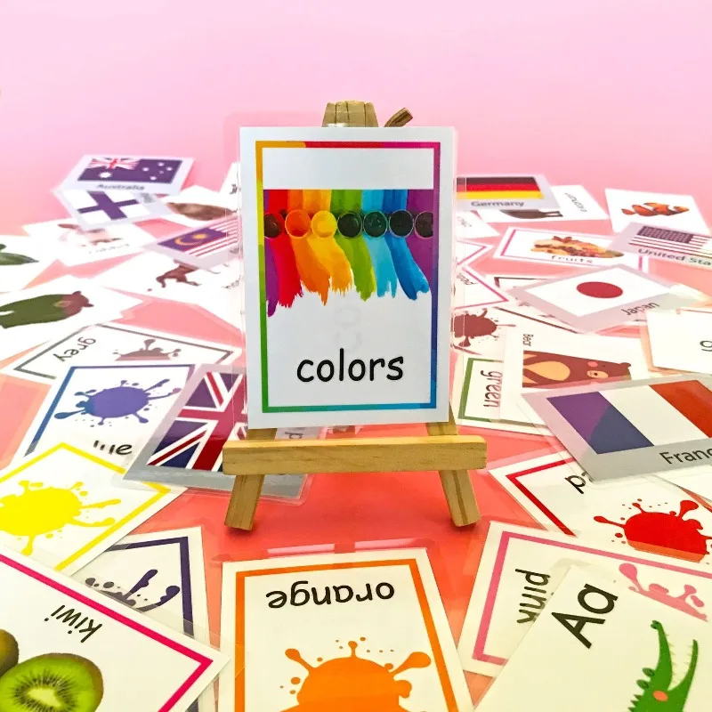 

《Color animal alphabet spelling English word learning flash cards》Colorful Animal Alphabet Spelling English Word Cards