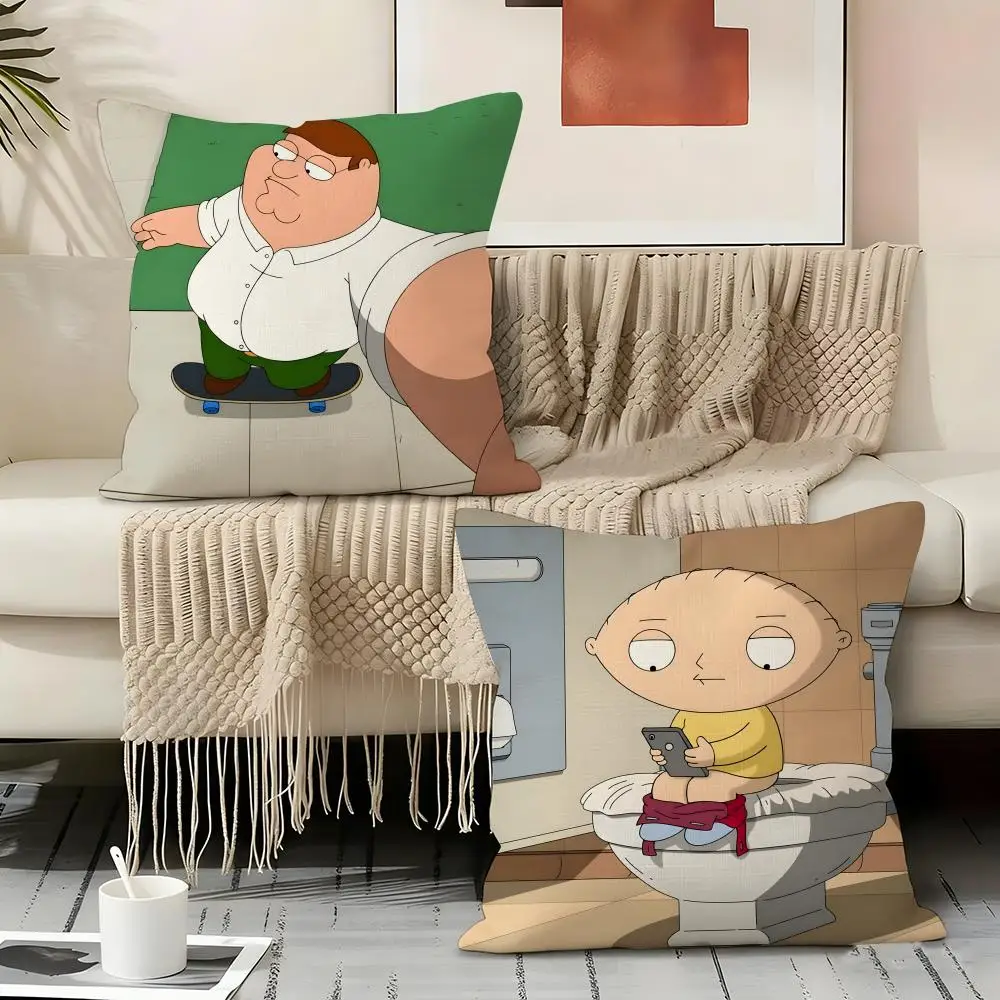 F-family Guy Anime Pillow Case Pillowcase, Double-sided Printed, Sofa Cushion, Bedroom Headboard Pillow