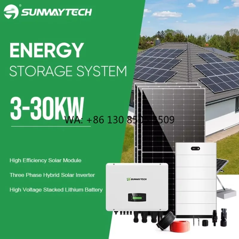 30 Years Warranty Home Energy Storage System 15kw 20 kw 25 kw 30 kw Battery Hybrid Solar System