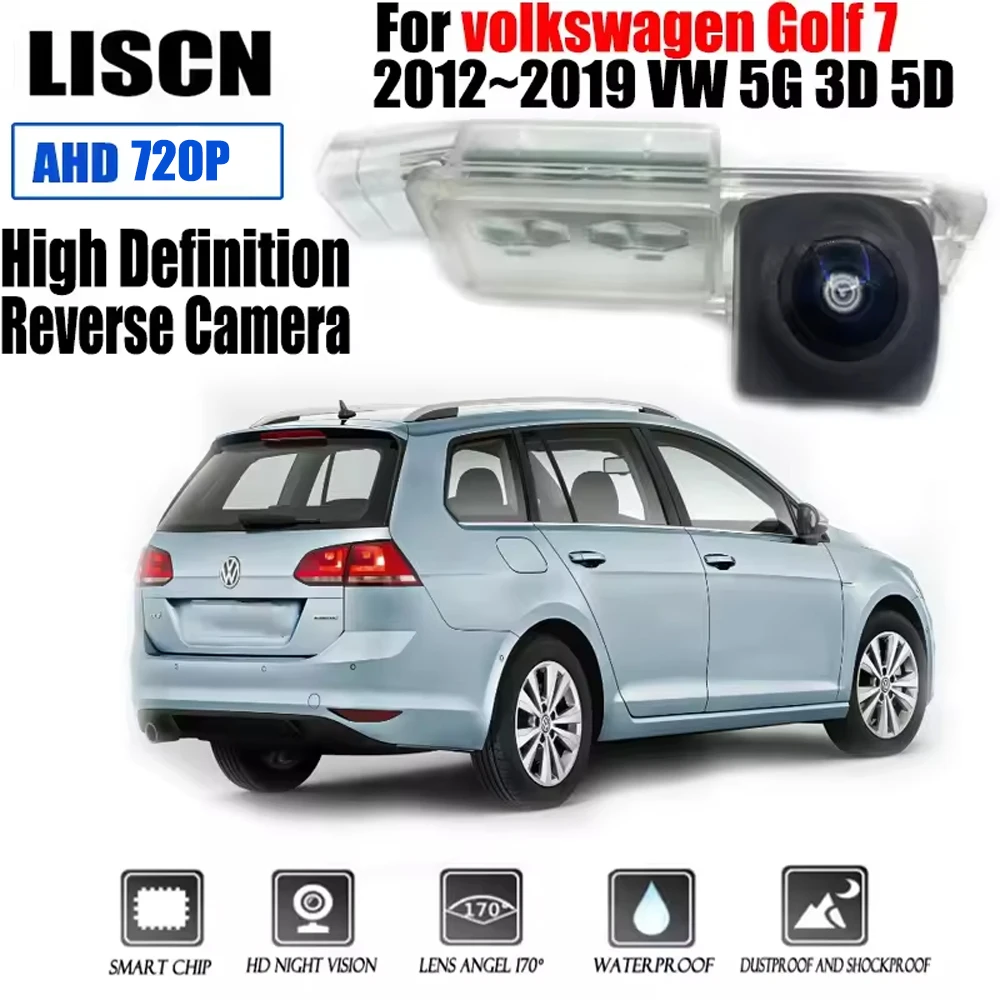 Rear View Parking Camera For Volkswagen Golf 7 2012~2019 VW 5G 3D 5D Night Waterproof Backup Reversing Camera Trunk