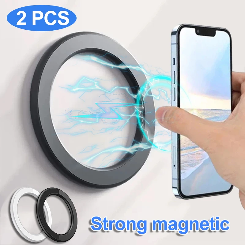 For Magsafe Strong Magnetic Ring Phone Holder Stands Adhesive Magnet Wall Cell Phone Mount Car Dashboard Mount for iPhone 15 14