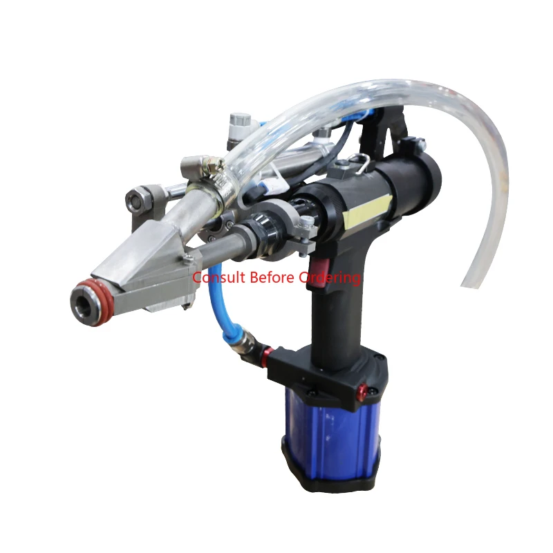 L'alimentazione automatica per rivettatura rapida migliora l'efficienza produttrice Lunghezza tubo di alimentazione 2,5 m Rivettatrice per dadi