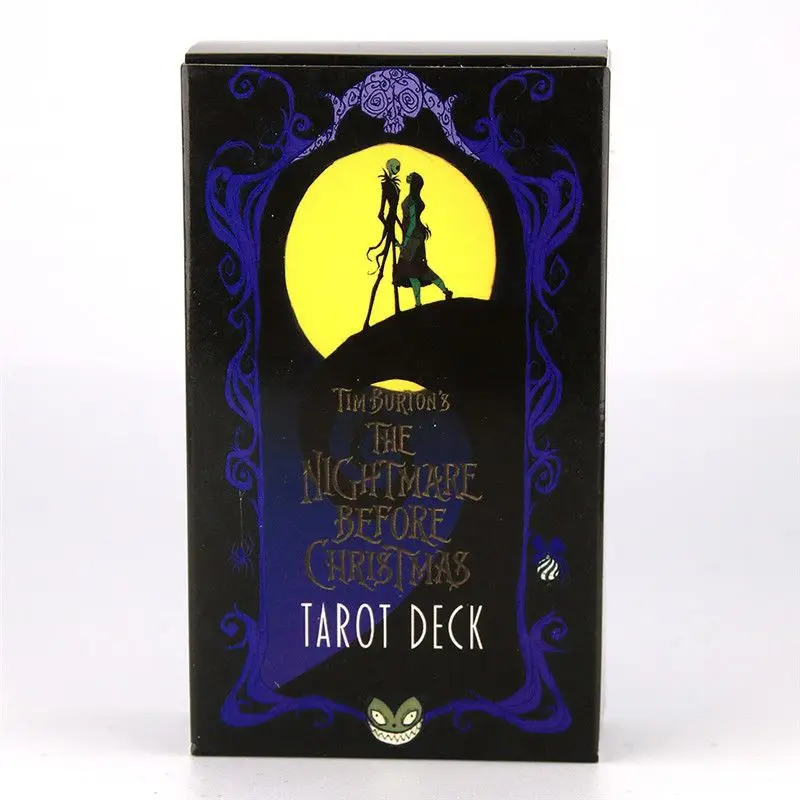 Halloween & Christmas Themed Tarot Deck Game Card Nightmare Style Divination Cards Collectible Oracle Card Set for Holiday Fans
