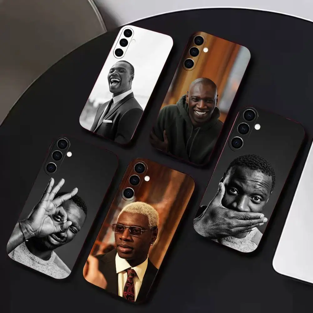 Omar Sy Black actor  Phone Case For Samsung A72,A71,A72,A70,A53,A52,A51, Black Soft Cover TPU
