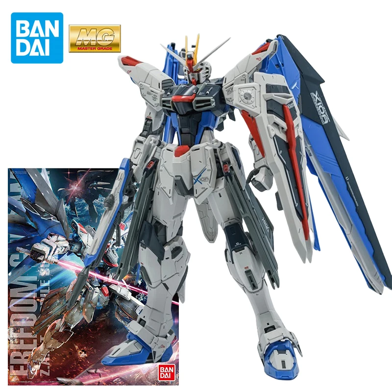 Bandai ZGMF-X10A Freedom Ver.2.0 Gundam Freedom Action Figure Mobile Suit Gundam Anime Figure Toy for Boys Gift