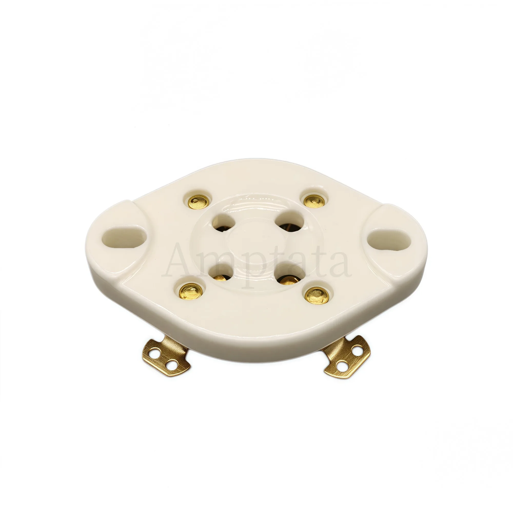 1pcs GZC4-1 4-Pin Ceramic Tube Socket Base for 300B 2A3 5U4G 811 572B Vacuum Tube Amplifier - Audio HIFI DIY Panel Chassis Mount