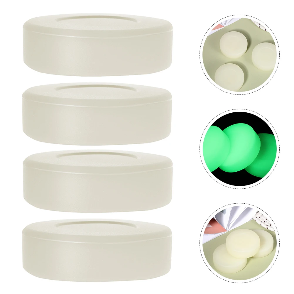 

5 Pcs Luminous Ice Hockey Training Equipment Ball White Pvc Outdoor Sports Supplies Child