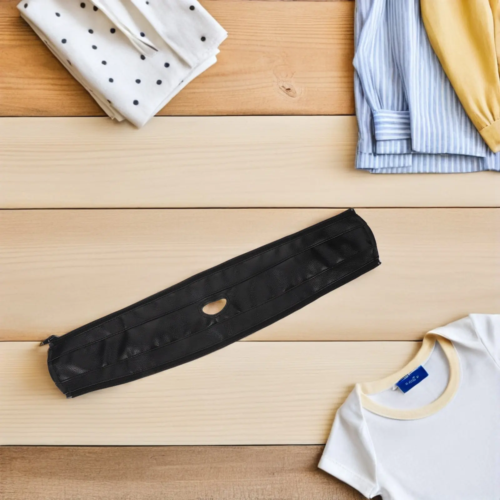 

Universal Baby Stroller Handle Cover Black PU Zipper Sleeve Protective Grip Replacement for Pushchair Outdoor Daily Use