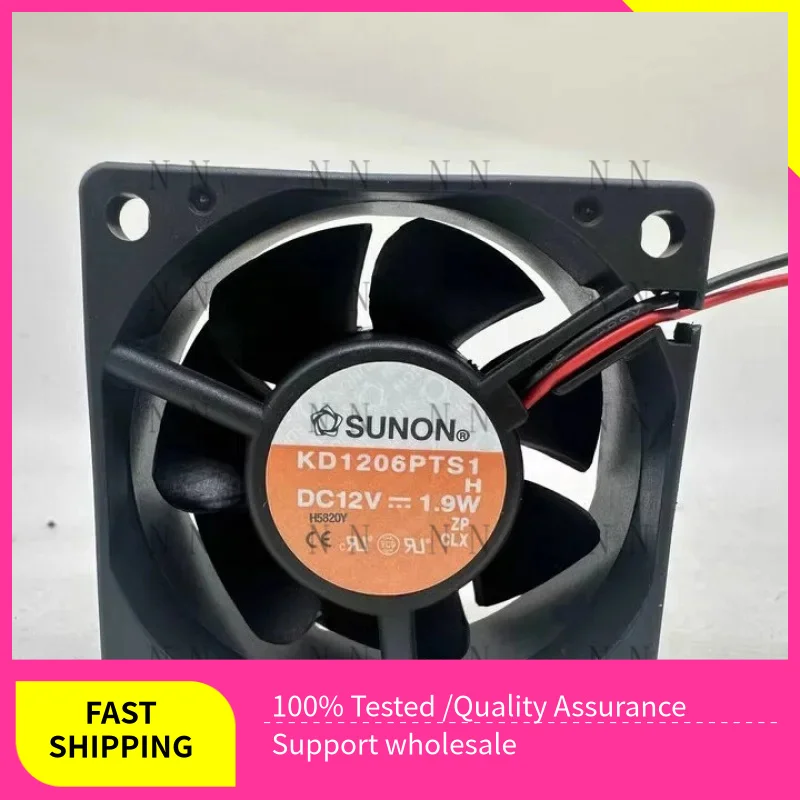 WEP  NEW FOR SUNON 6025 KD1206PTS1 DC12V 1.9W 60*25MM Cooling fan