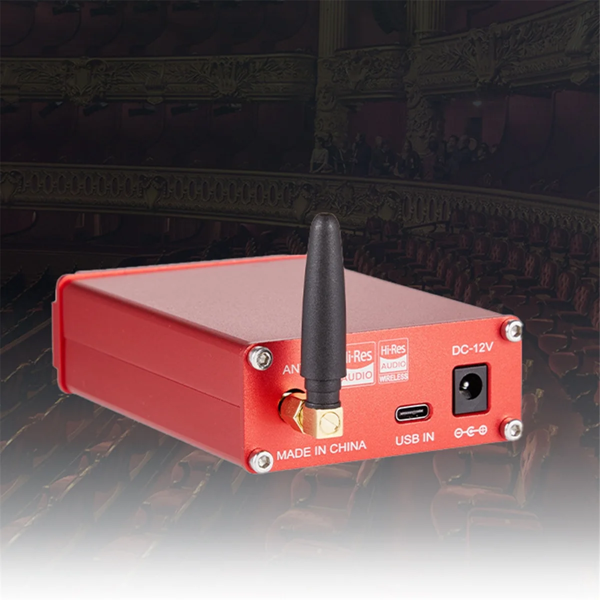 BFYLW Decodificatore HIFI Lossless QCC5125 ES9039Q2M HD Bluetooth 5.0 Adattatore ricevitore wireless Decodifica DAC DC12V Nero