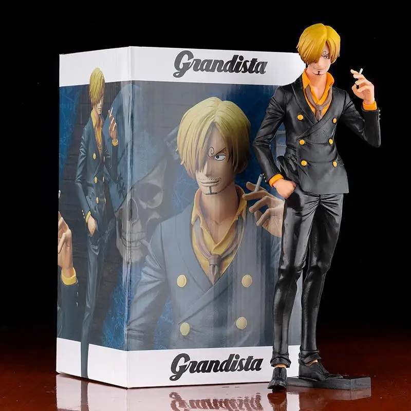 28cm One Piece Anime Figure Smoking Sanji Statue Pvc Action Figurine Desktop Decoration Model Ornaments Toys For Children Gifts