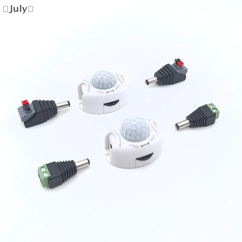 [اليول] 1 مجموعة 5-24 فولت تيار مستمر كاشف الحركة التلقائي محس حركة مفتاح الإضاءة ON OFF LED قطاع ضوء PIR محس حركة التبديل