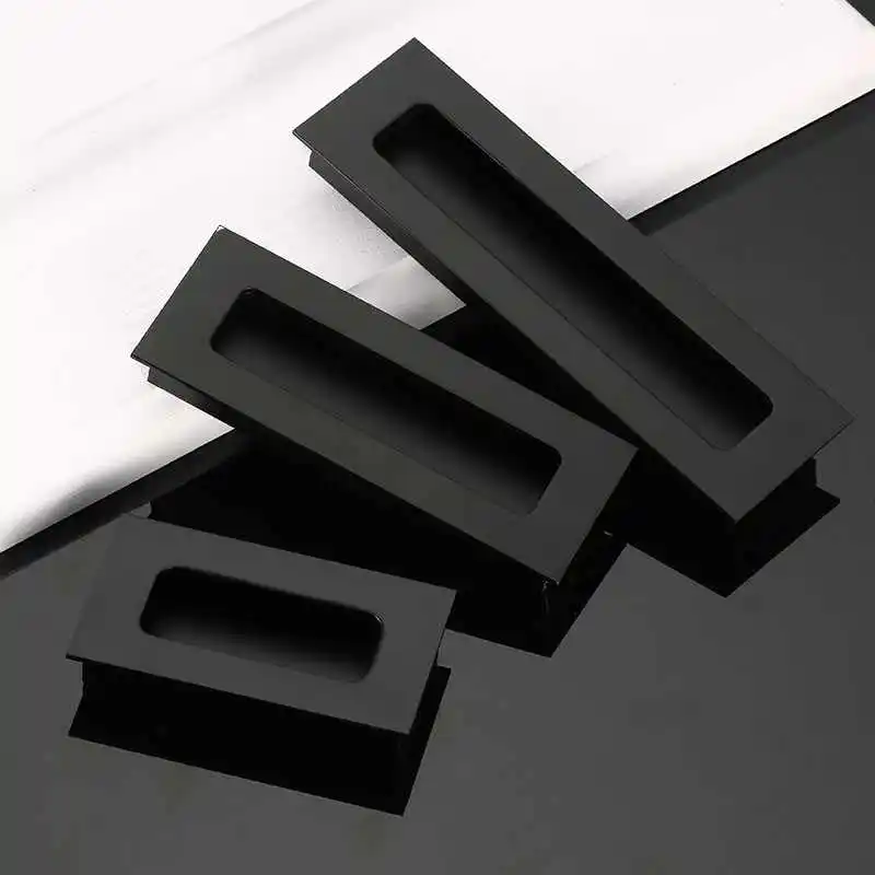

1PCS Modern Embed Knobs Kitchen Cabinet Cupboard Door Drawer Hidden Handles Wardrobe Hidden Pulls Furniture Hardwre