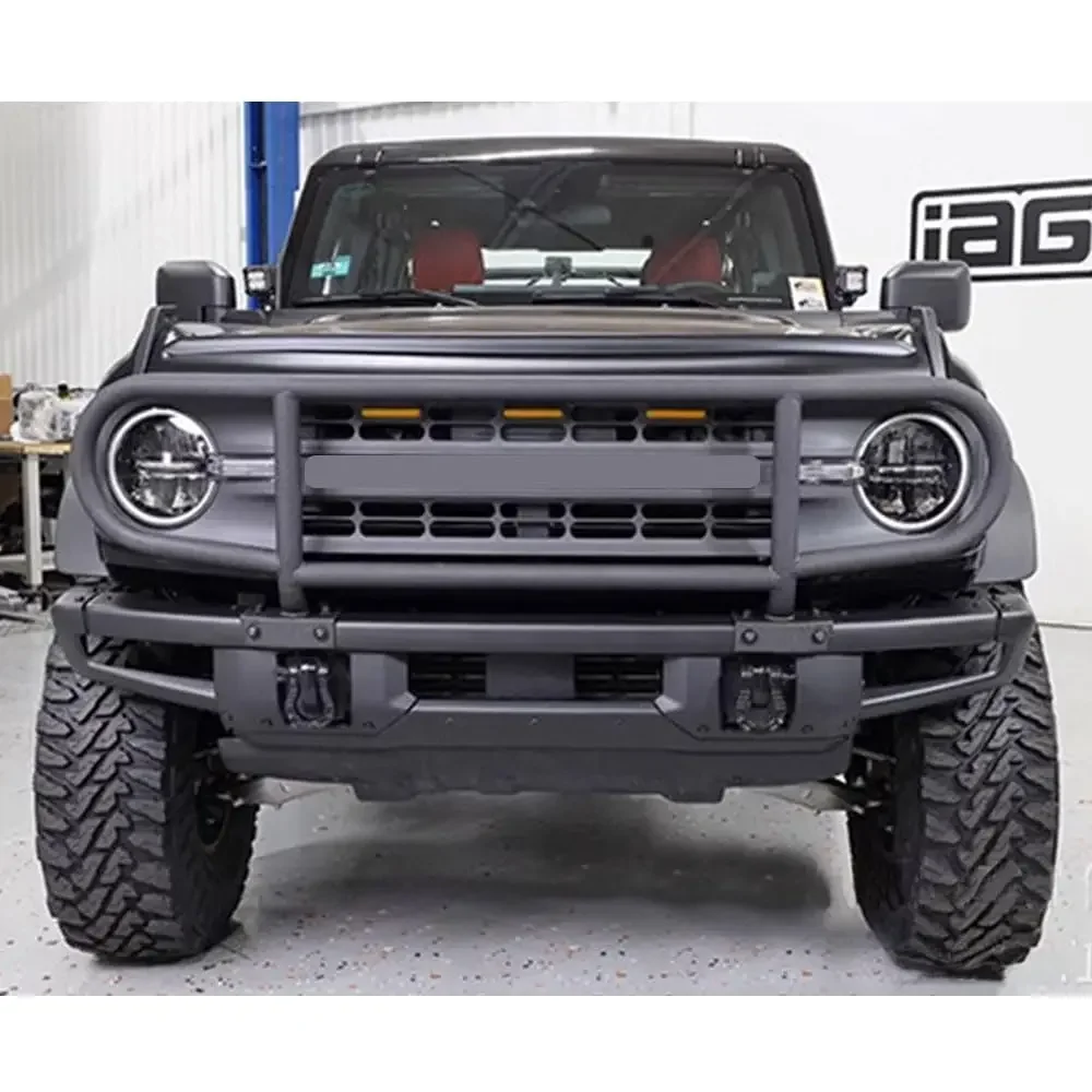 Past Voor Ford Bronco 2 & 4-Deur 2021-2023 Voorborstel Guard Met Modulaire Voorbumper Plastic Bull Bar modificatie Direct