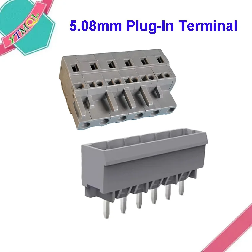 50 pairs KF2EDGK 5.08 6Pin Plug in terminal male and female connectors