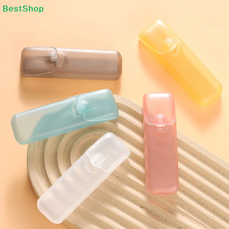 ♥Mini Storage Box Travel Portable Transparent Toothpick Cotton Swab Box For Outdoor Travel Kitchen Restaurant Supplies