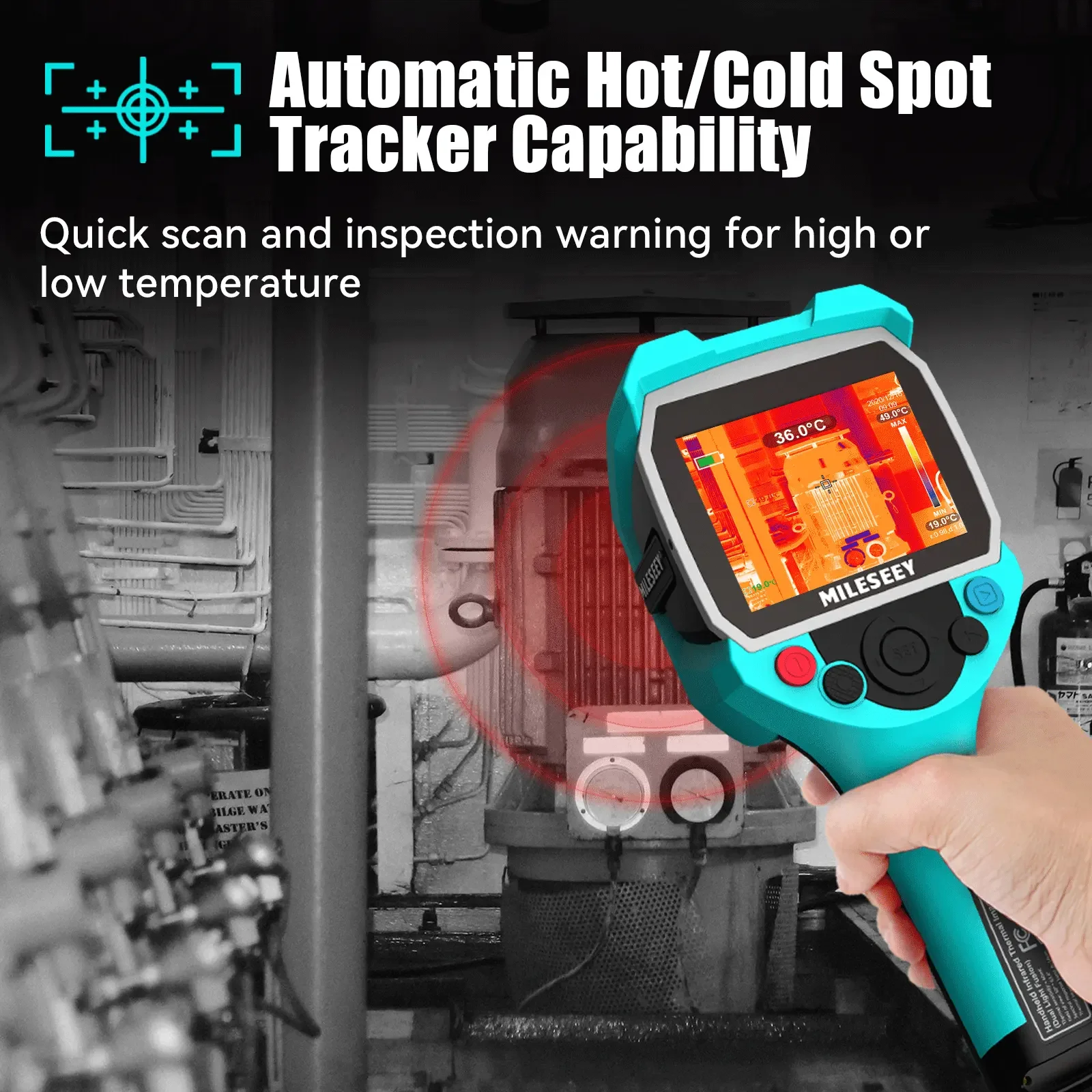 3.5 inches high resolution Quick scan high accuracy thermal  with Automatic hot/cold spot tracker