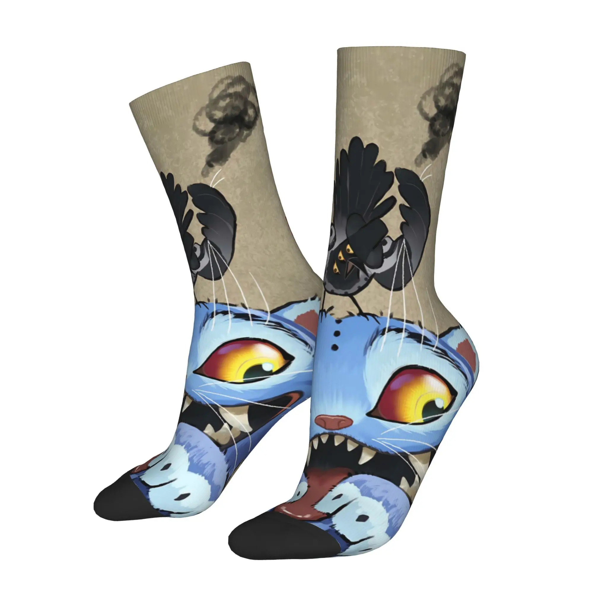 

K POP Huntrx Cartoon KPop Demon Hunters Anime Sock Printed Man Polyester Fashion