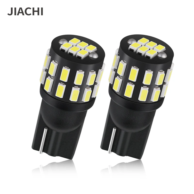 

Jiachi 50 шт. T10 W5W светодиодные лампы Canbus 168 194 3014SMD автомобильный парковочный светильник освещения номерного знака габаритные огни лампы для чтения белый