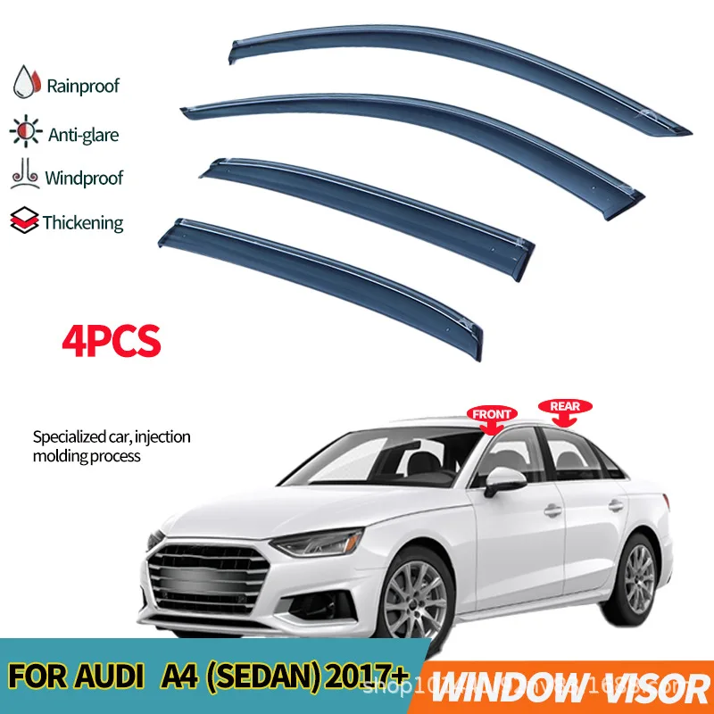 

Подходит для Audi A4, дождевик на окно автомобиля, дождевик для бровей Audi a4L 2017 + оконные козырьки