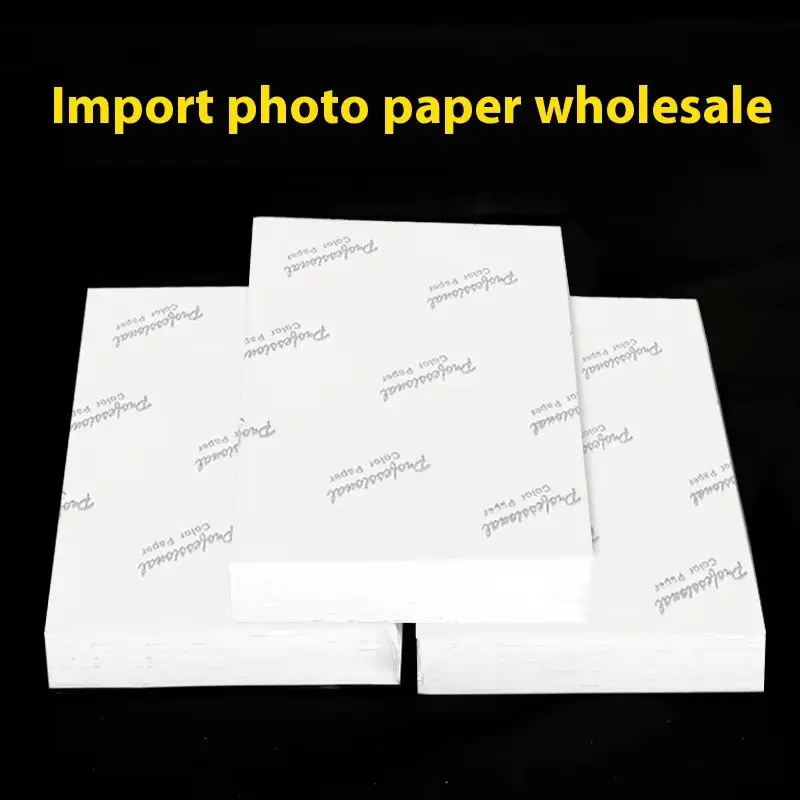 Kertas foto 5/6/7/8 inci A4/A3 kertas foto kualitas tinggi 100 lembar kertas Glossy untuk printer Inkjet Output grafis Fotografi