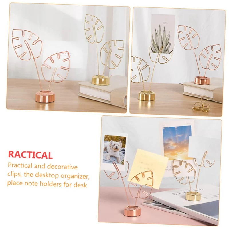 Soporte de Clip de papel de decoración hawaiana, soporte de mesa de carpeta de notas, letrero de mesa, 2 piezas