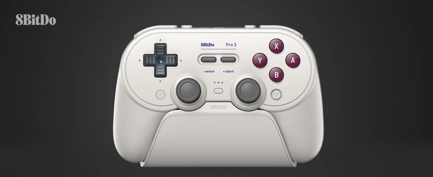 8BitDo Pro 3 Wireless Gamepad, Bluetooth-Gamecontroller mit TMR-Joysticks für NS Nintendo Switch 2, PC Windows, ANDROID, iOS – Detail 3