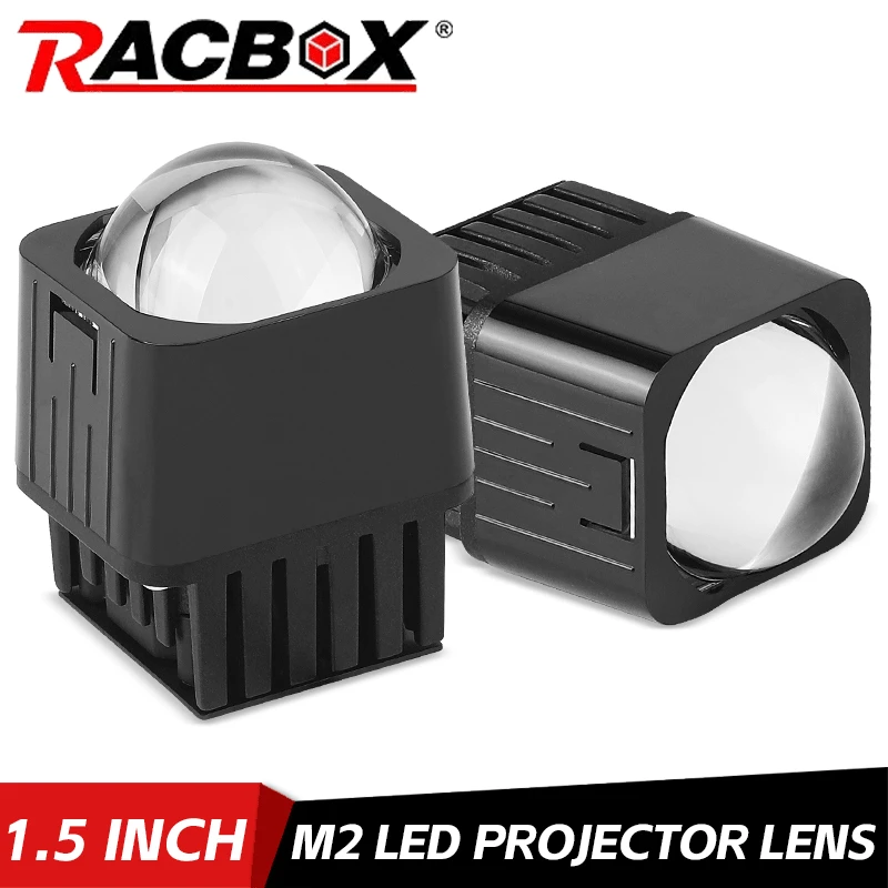 

1.5 inch Mini Bi Led Projector Lens Matrix Headlights High Beam Mini Lenses 6000k White For Car Motorcycle Headlights Retrofit