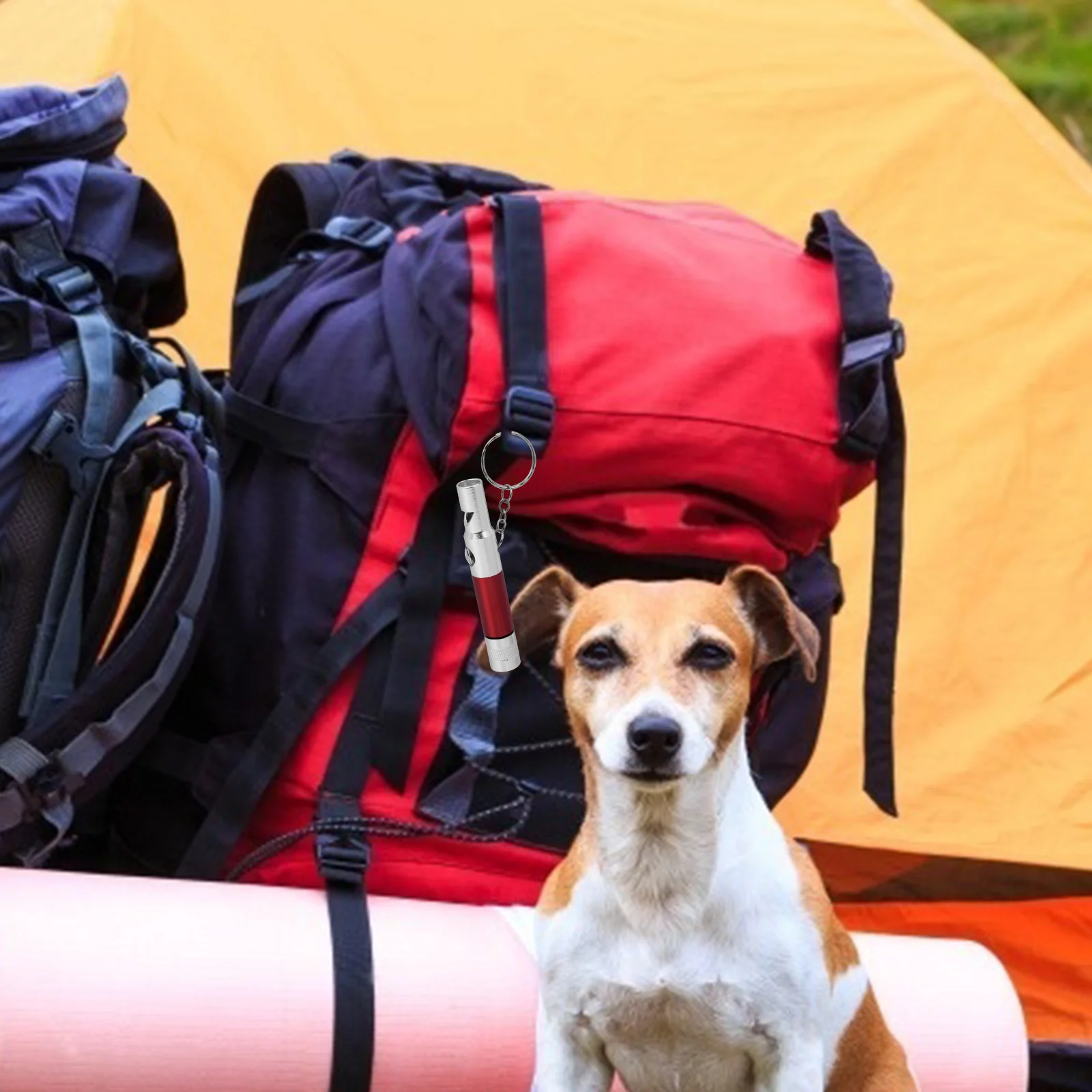 2 قطعة صفارات متعددة الوظائف البوصلة مصباح يدوي دائم غير قابل للصدأ نغمات عالية للمشي التخييم بقاء التنزه مصباح يدوي #5