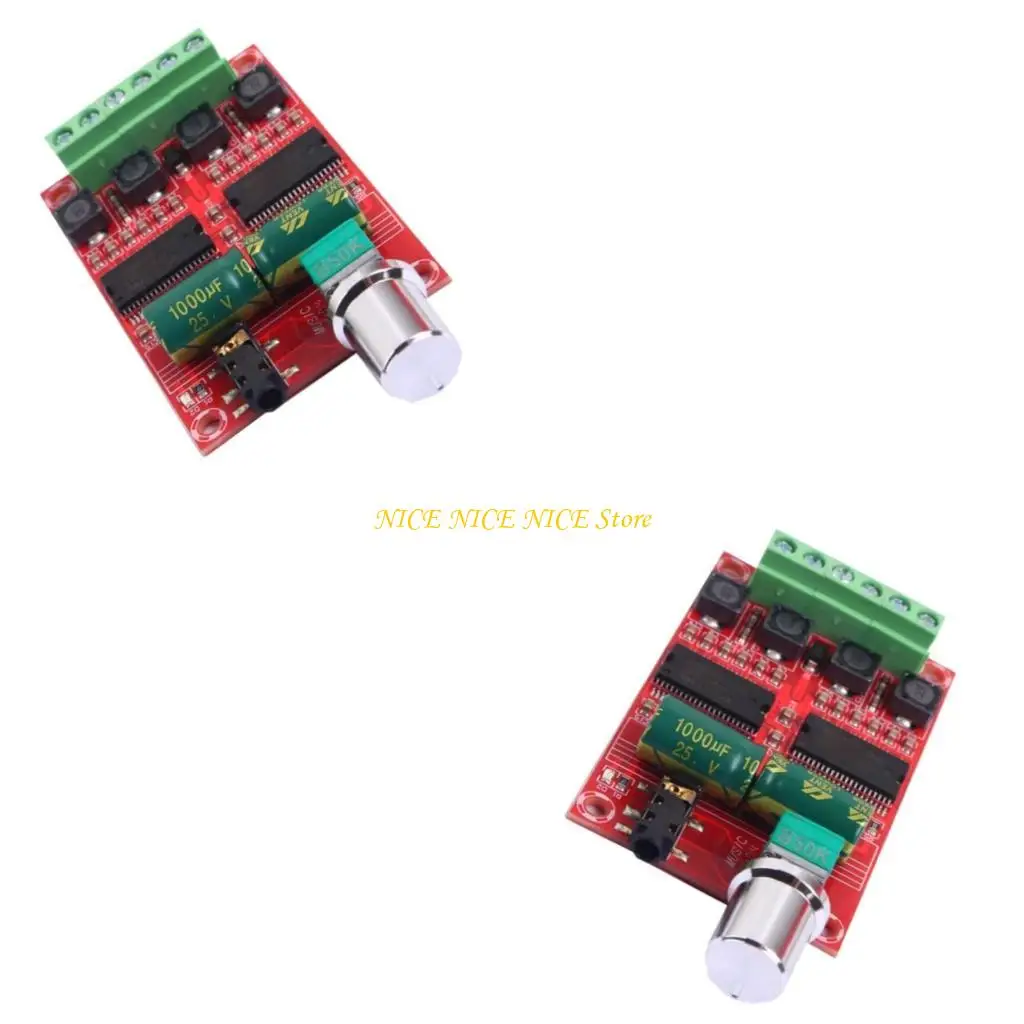 

E0BB Portable Stereo Amplifier Module Double Channel 20W+20W Class D DC12V-15V