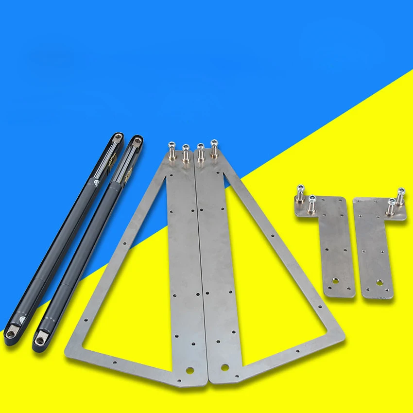 For 0.9M-2M Bed/Stealth Wall Cabinet Folding Hydraulic Rods Hydraulic Hinge Kit Invisible Bed Wall Bed DIY Hardware Accessories
