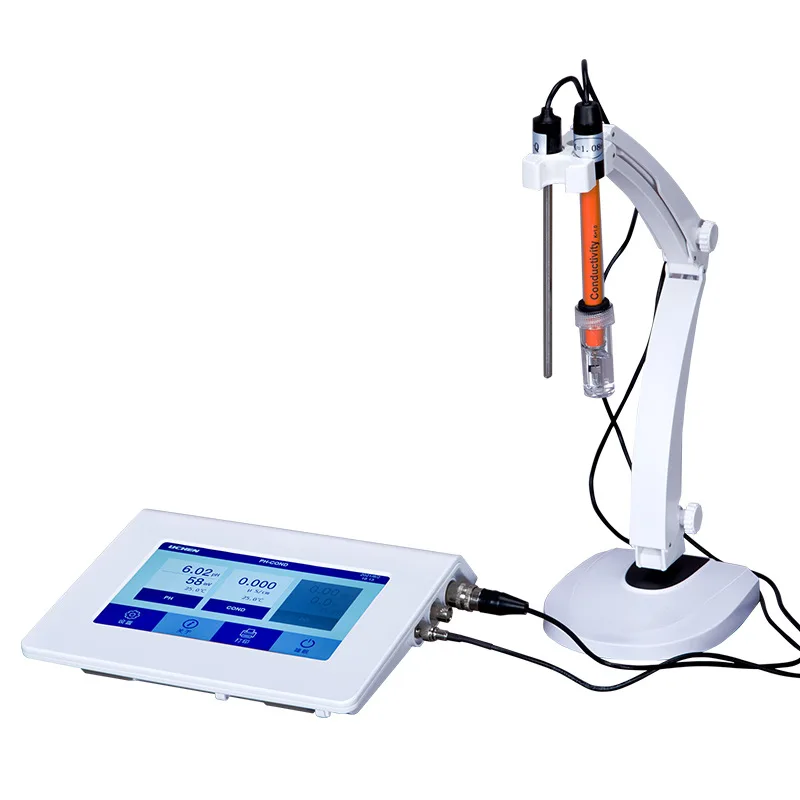 Multi parameter pH meter conductivity meter two in one PH+conductivity+dissolution touch screen laboratory test