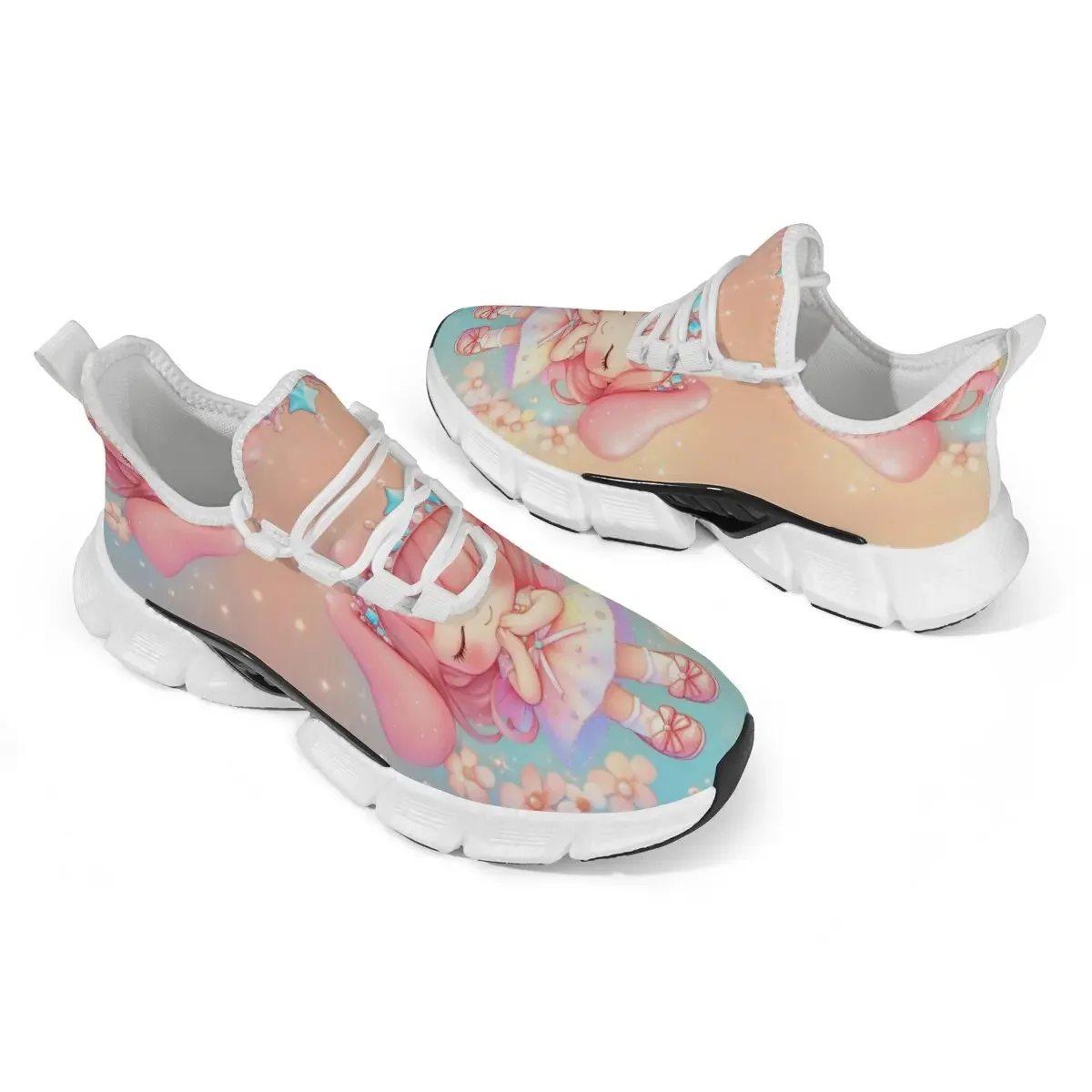 Cartoon Print Mens Casual Shoes Fashion Loafers Comfortable Flats Platform Lightweight Sneakers Leisure Outdoor Walking Shoes