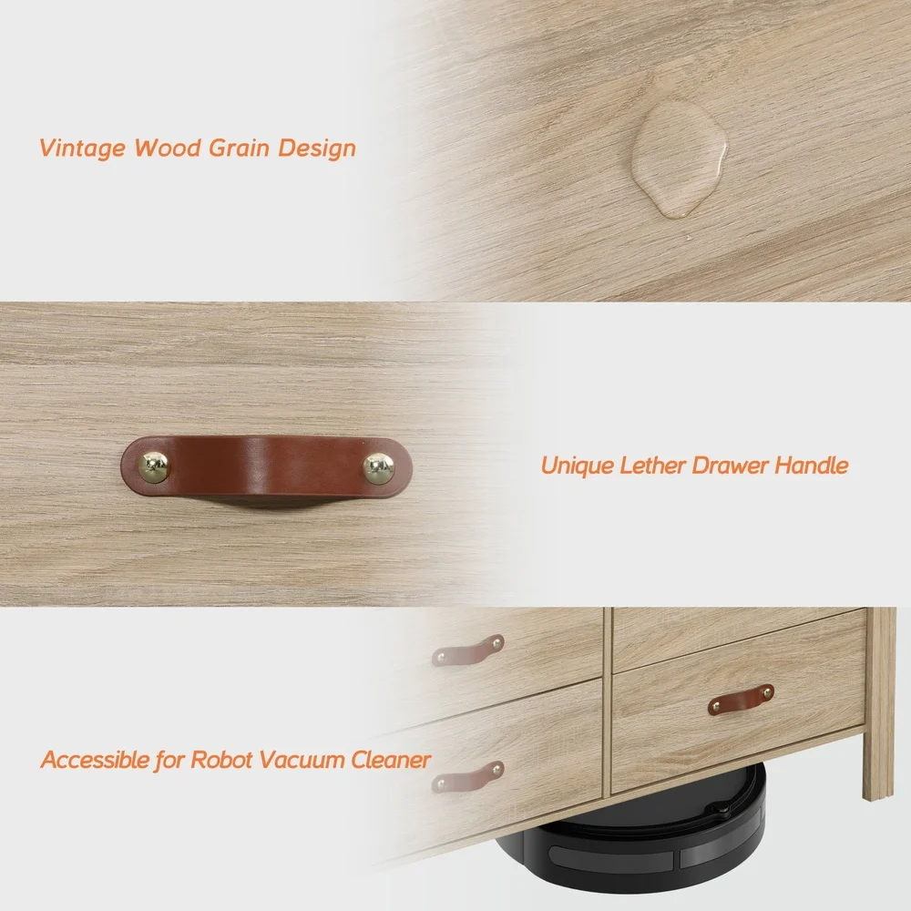 Large Storage 9 Drawer Dresser Multifunctional Chest Stylish Organizer Nursery Bedroom Entryway Furniture