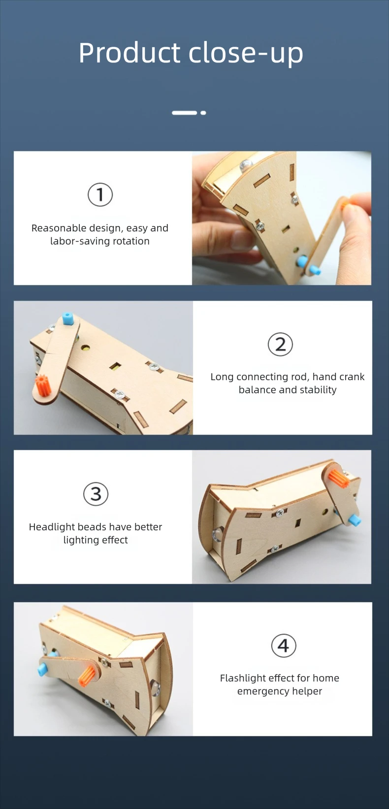 DIY مصباح يدوي لتقوم بها بنفسك مجموعة التجارب العلمية والتعليم لعبة مجسمة ألعاب علم الفيزياء للأطفال هدية لعبة المشروع