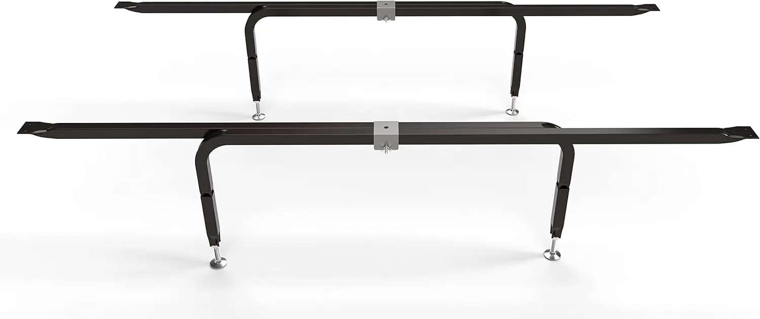 

Bed Slats Center Support System | Adjustable Length & Height Tubular Steel With 4 Legs | Fits Full, Queen, King & California